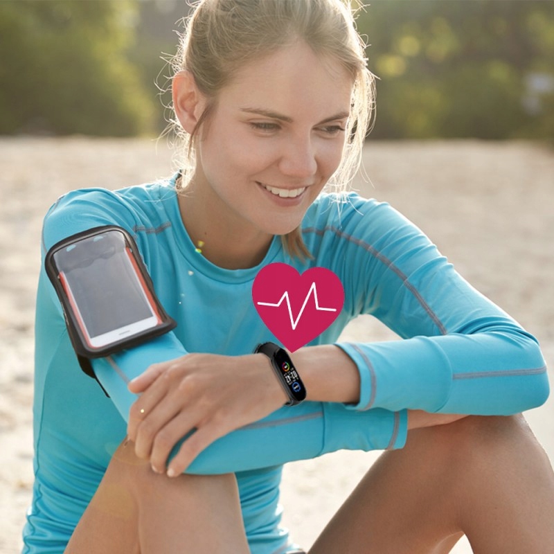 M5 PRO OPASKA SPORT SMARTWATCH SMARTBAND ZEGAREK Materiał paska guma
